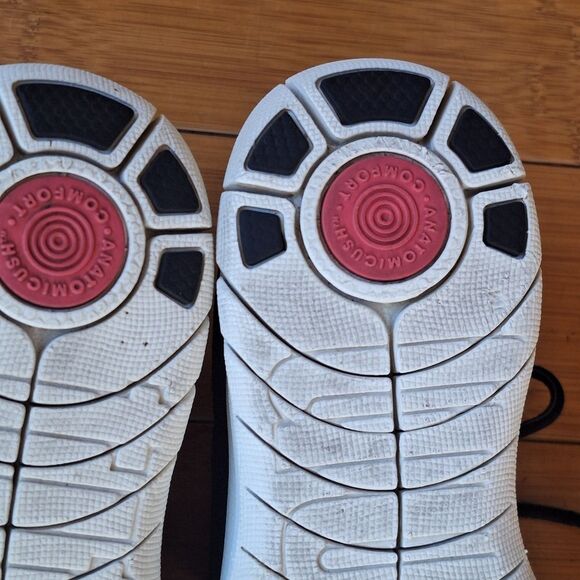 Womens FitFlop Sporty Uberknit Slip-on Black High Top Comfort Sneaker Sz 7.5 - Picture 10 of 14